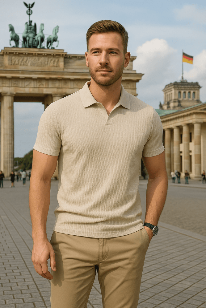 Agosto | Polo-shirt strutturato casual