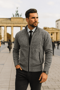 Leon | Maglione con zip e vita sagomata