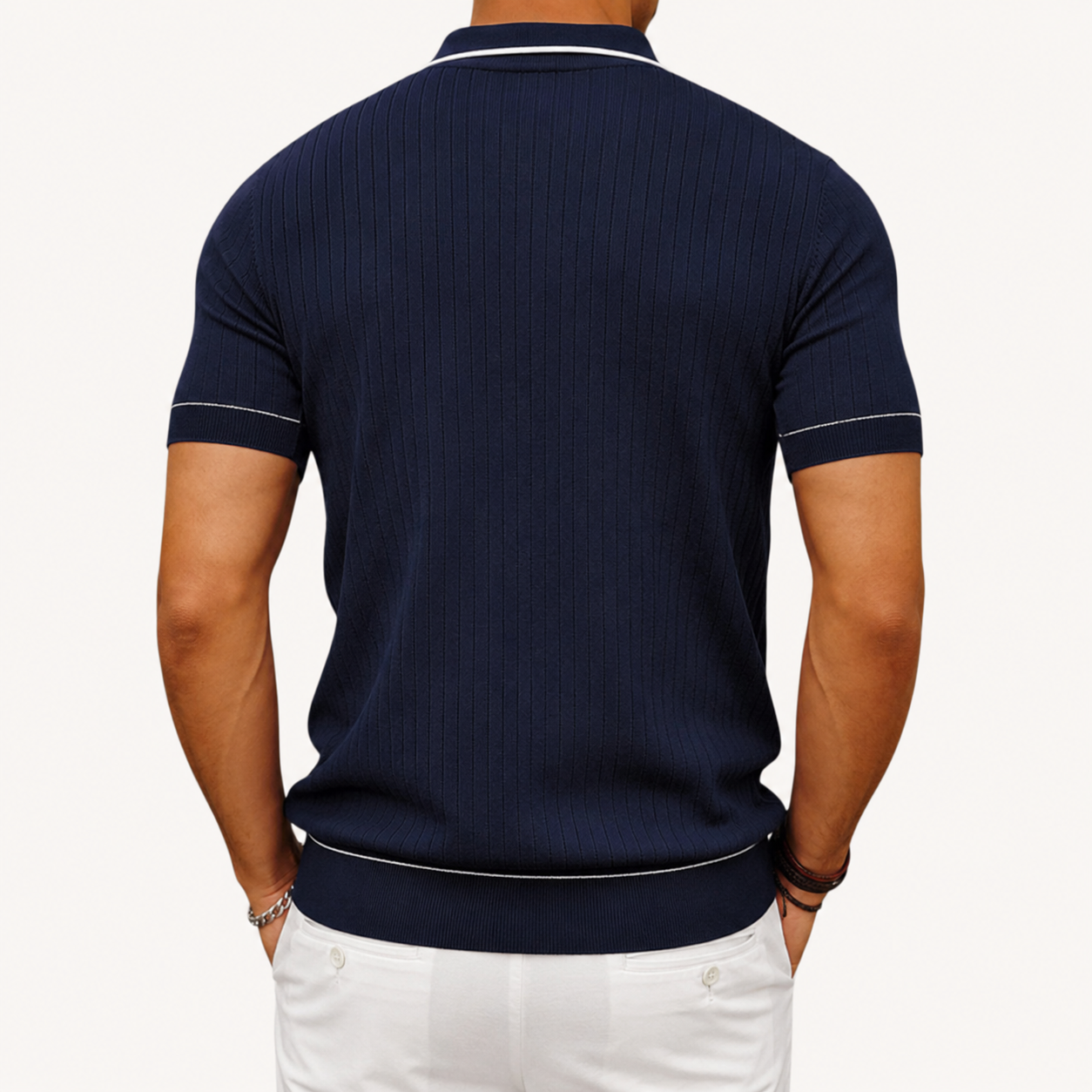 Zalecta | Polo a Righe con Contrasto