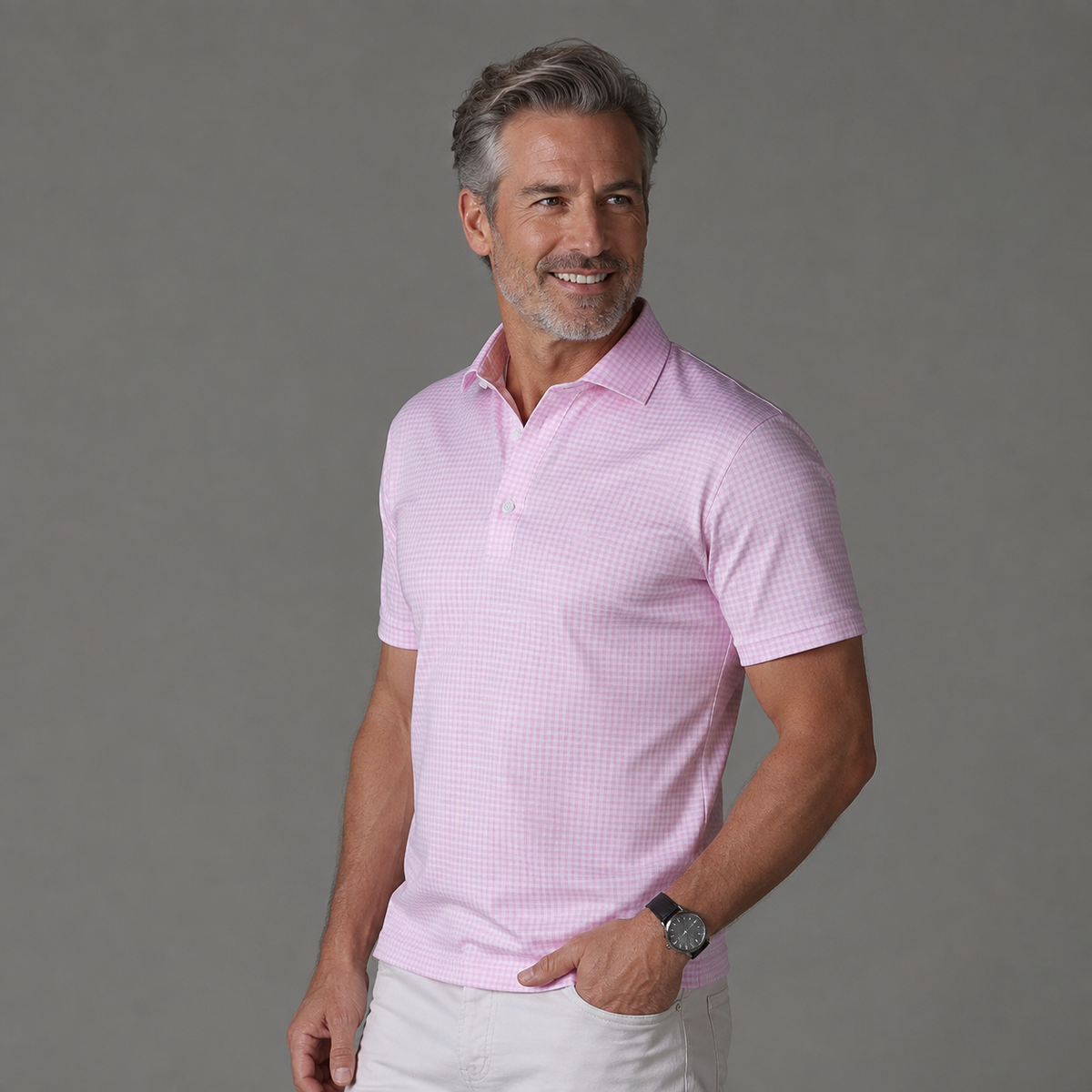 Karel | Polo da uomo con colletto semi-spread