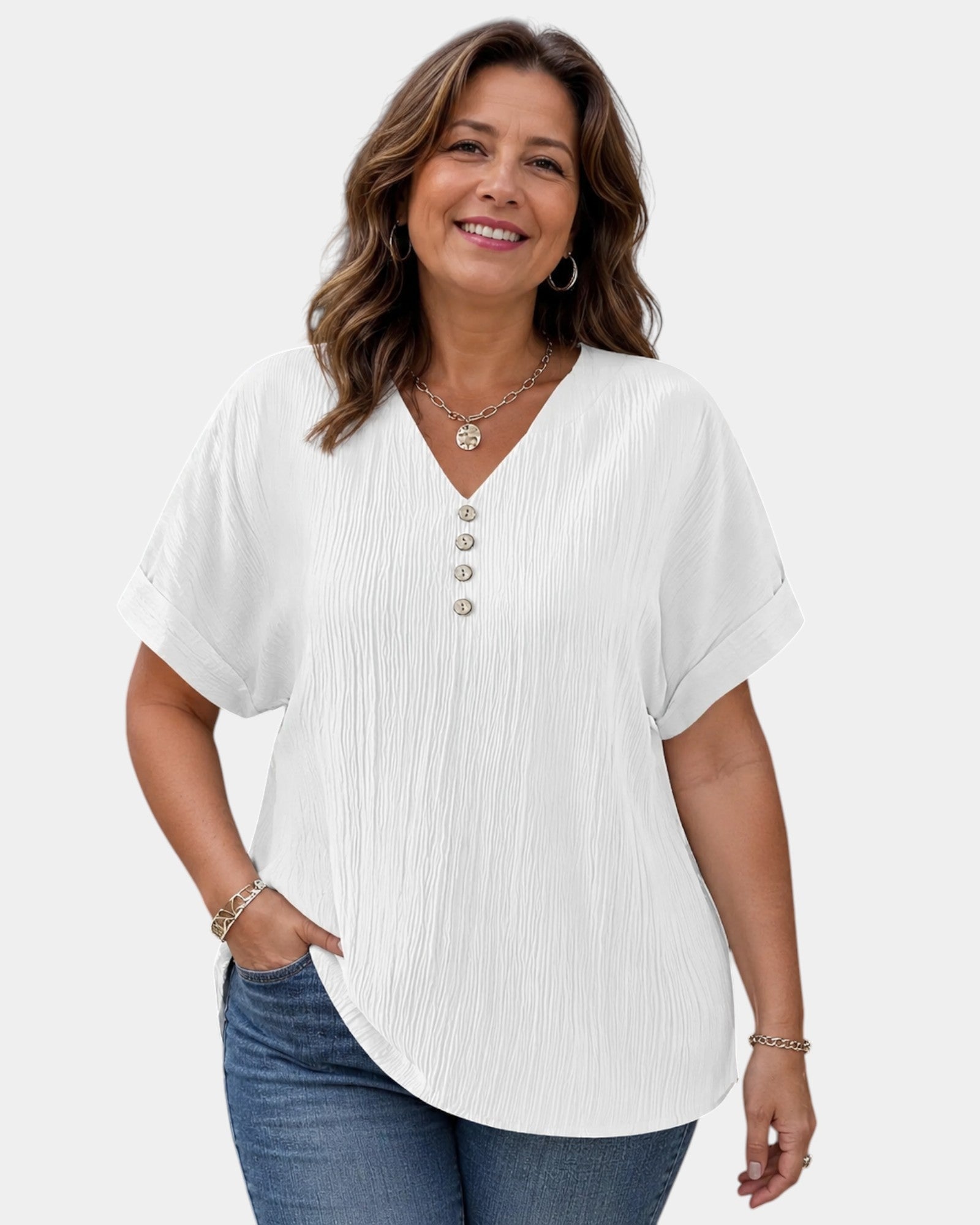 Alwena | Blusa con scollatura a V