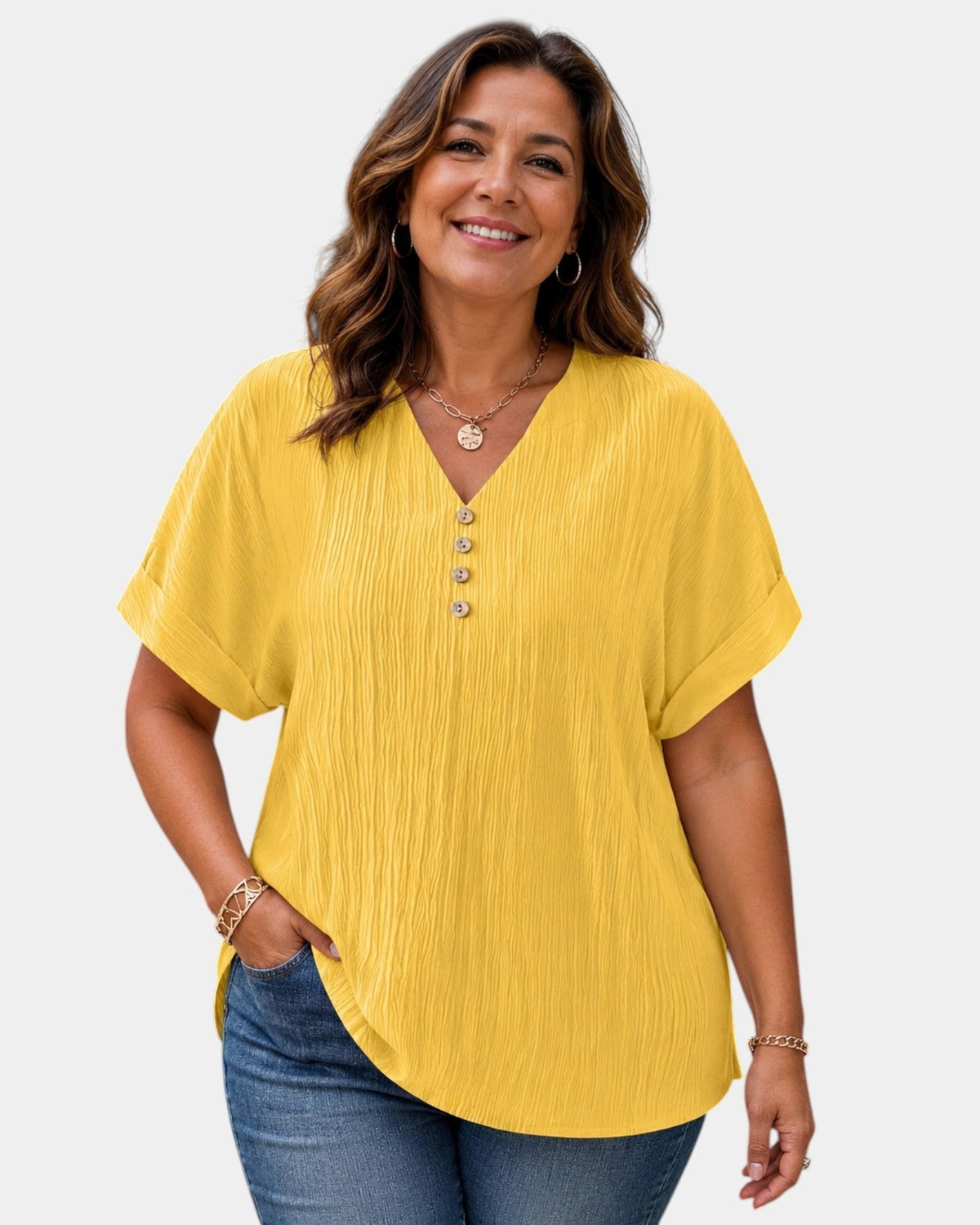 Alwena | Blusa con scollatura a V
