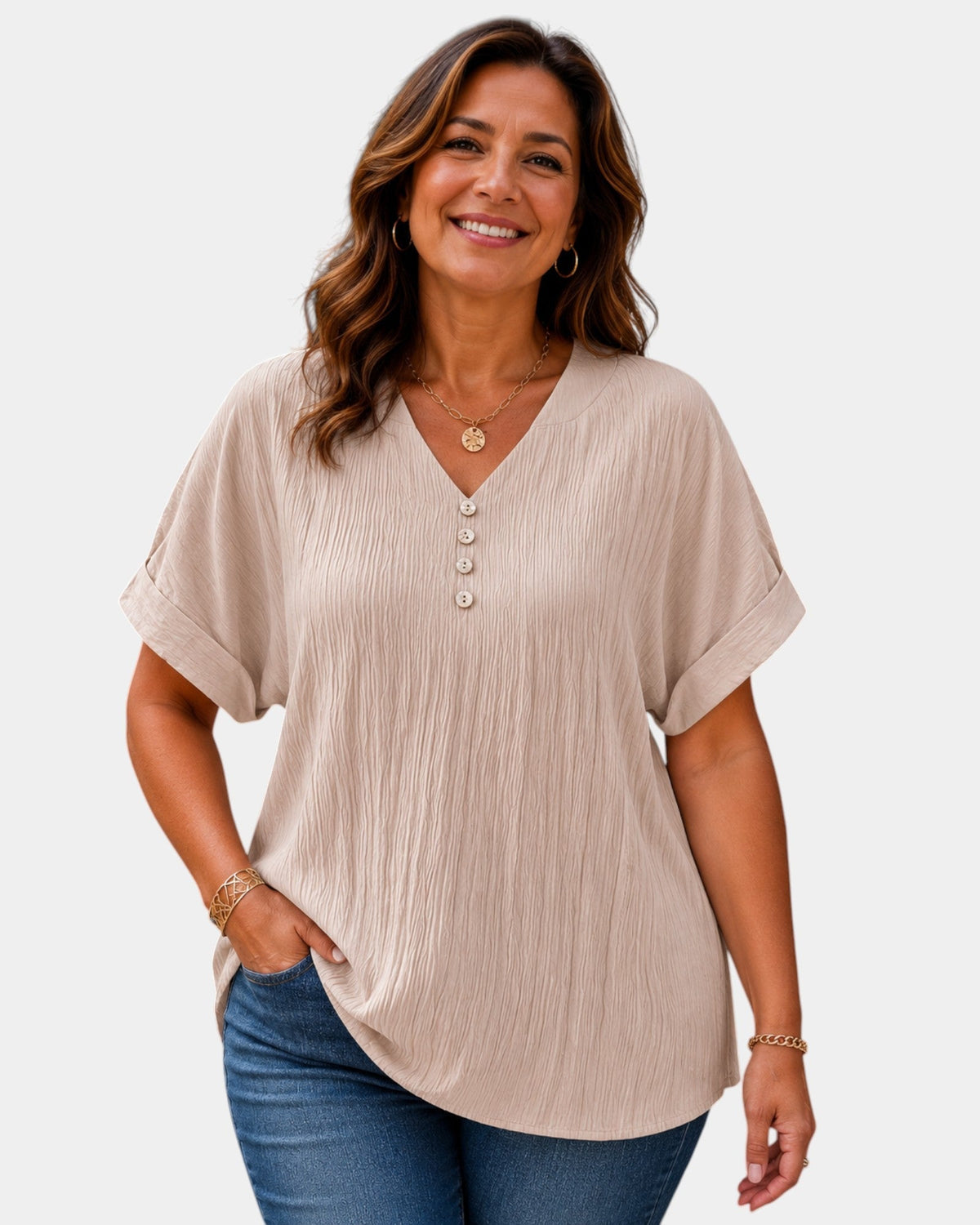 Alwena | Blusa con scollatura a V