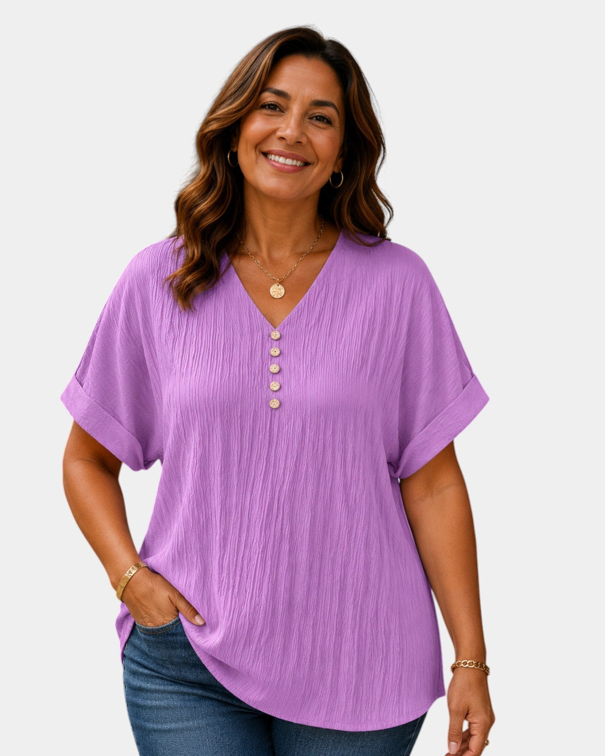 Alwena | Blusa con scollatura a V