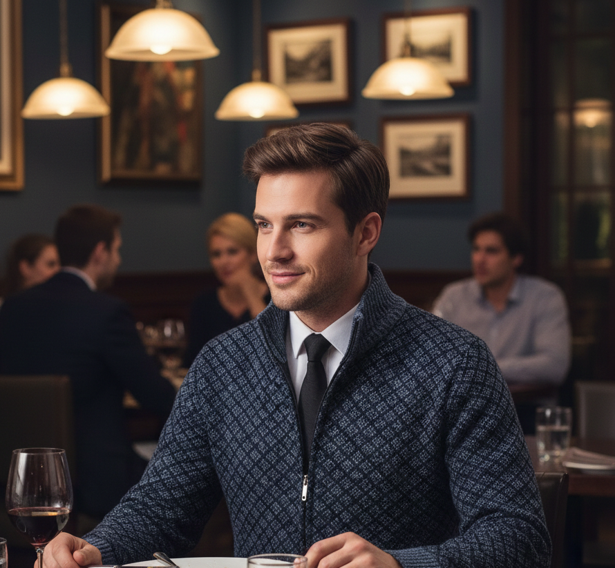 Oliver | Cardigan Casual di Lusso
