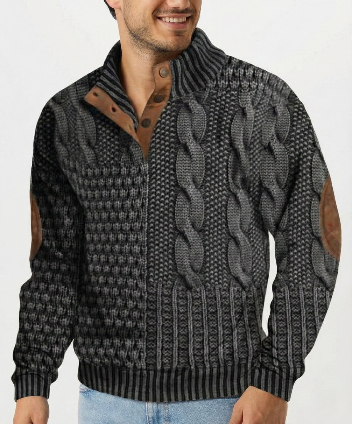 Maglione Vintage André per Uomini - Pullover Retro Classico