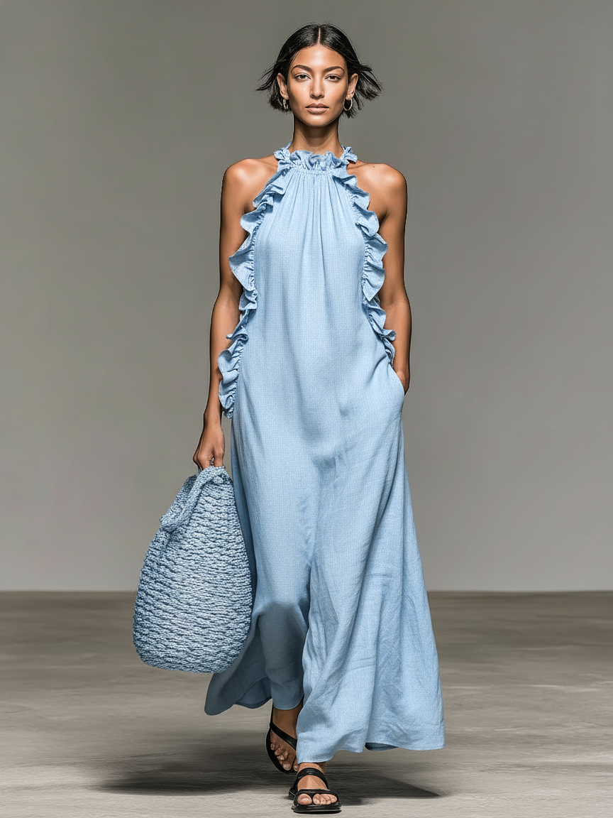 Gladys™ | Abito maxi con tasche