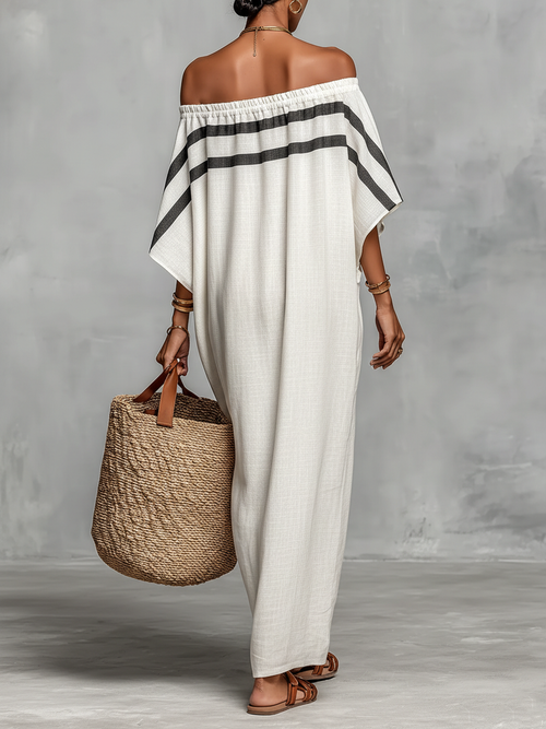 Abito Maxi Minimalista in Lino