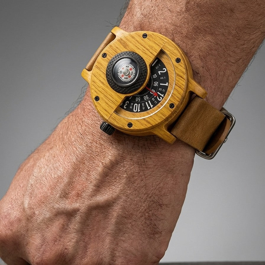 Orologio in Legno Helvani