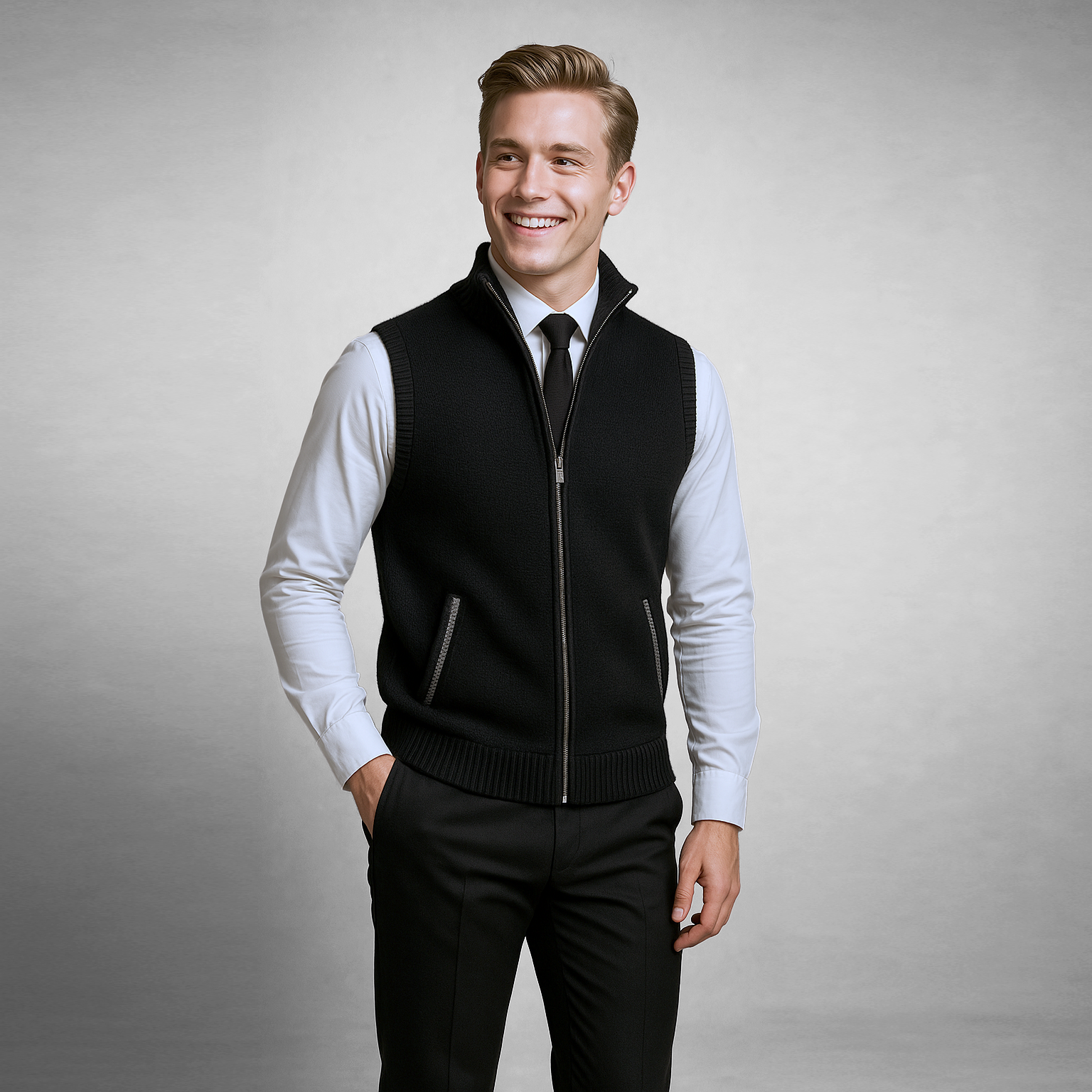 Willem | Gilet con Zip Senza Maniche