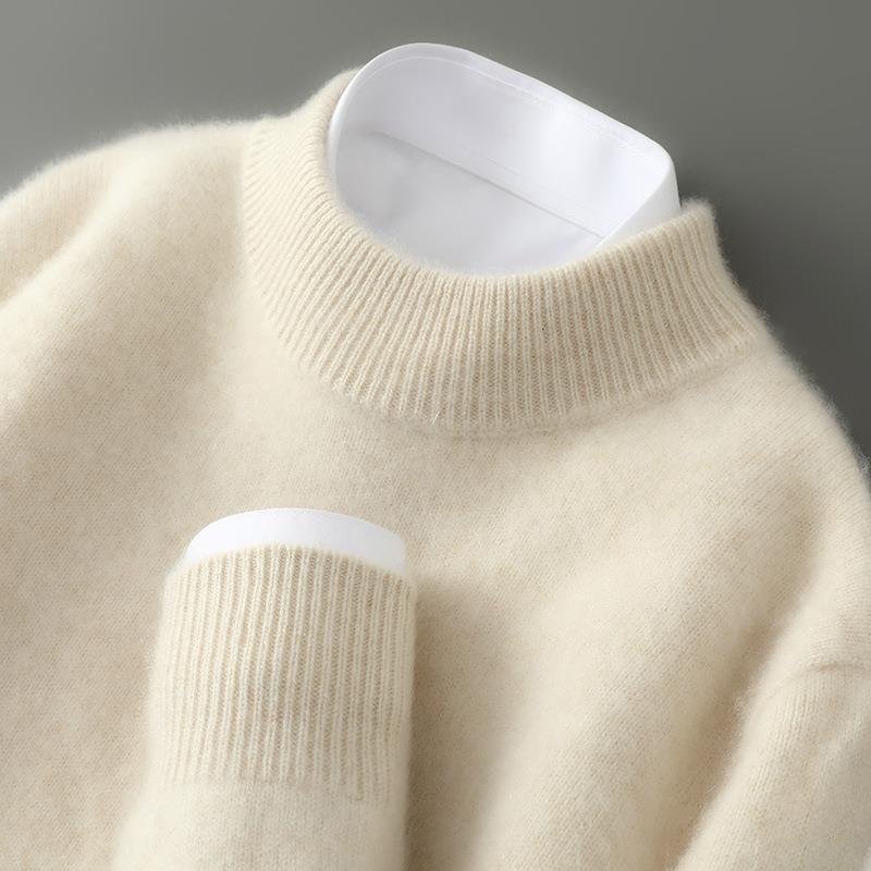 Maglione Crewneck Morbido in Velluto - Maglione a Collo Girocollo Morbido