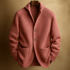 SILVORO | CARDIGAN IN LANA RIBBATA PER UOMINI