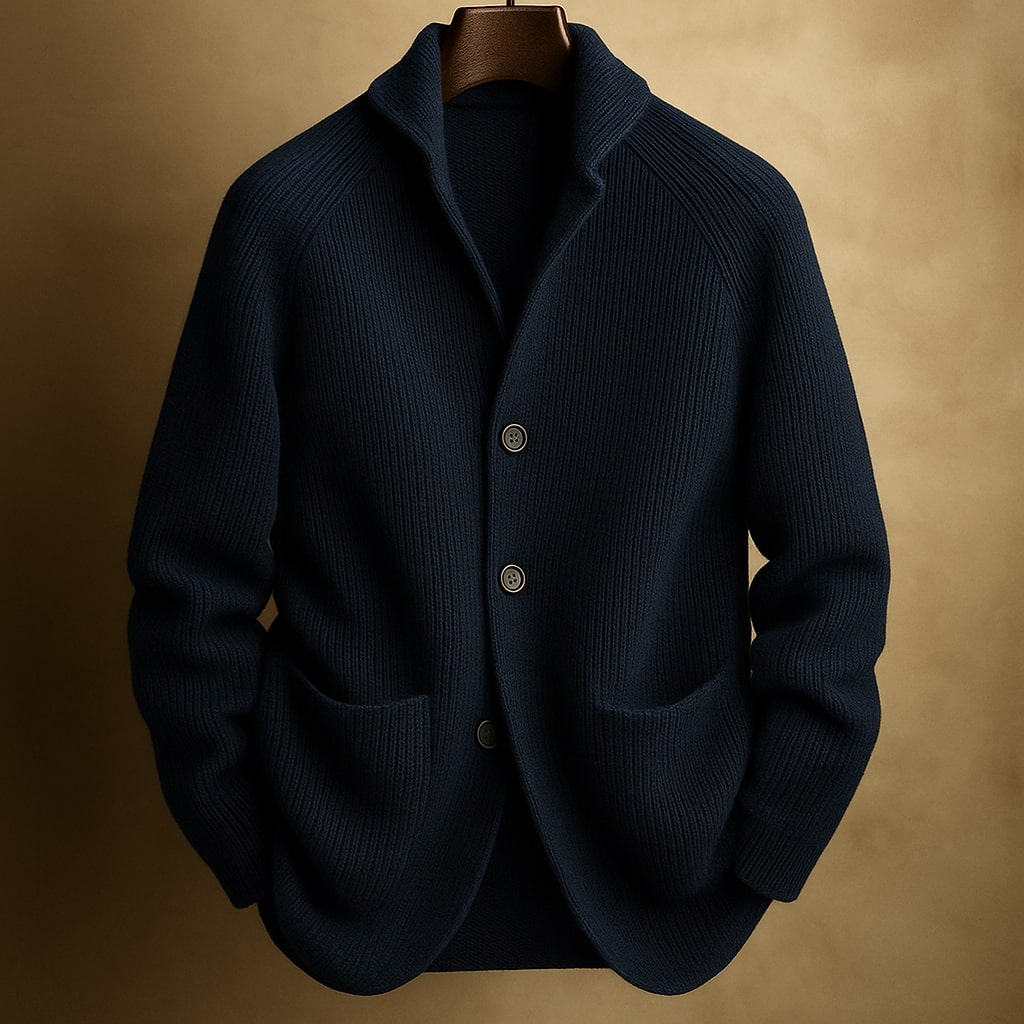 Benjamin | Cardigan con Collo a Sciarpa