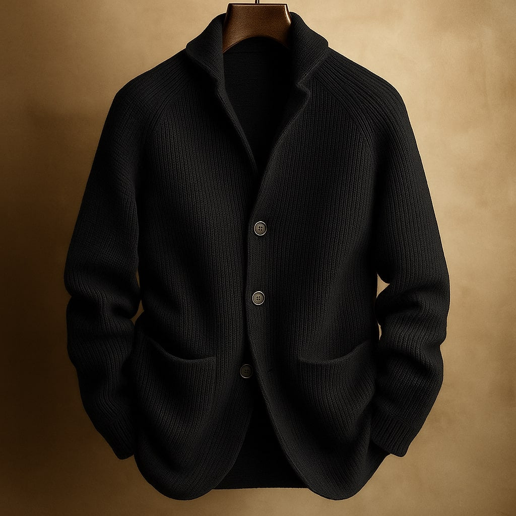 Benjamin | Cardigan con Collo a Sciarpa