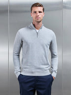 Laurent | Maglione Mezza Zip Elegante