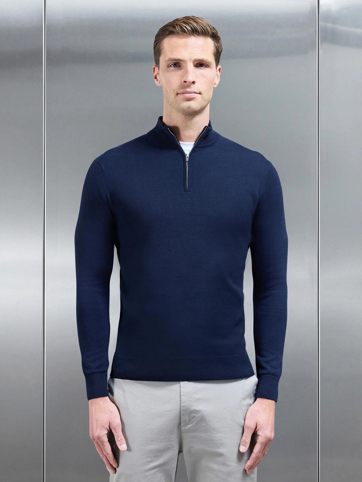 Laurent | Maglione Mezza Zip Elegante