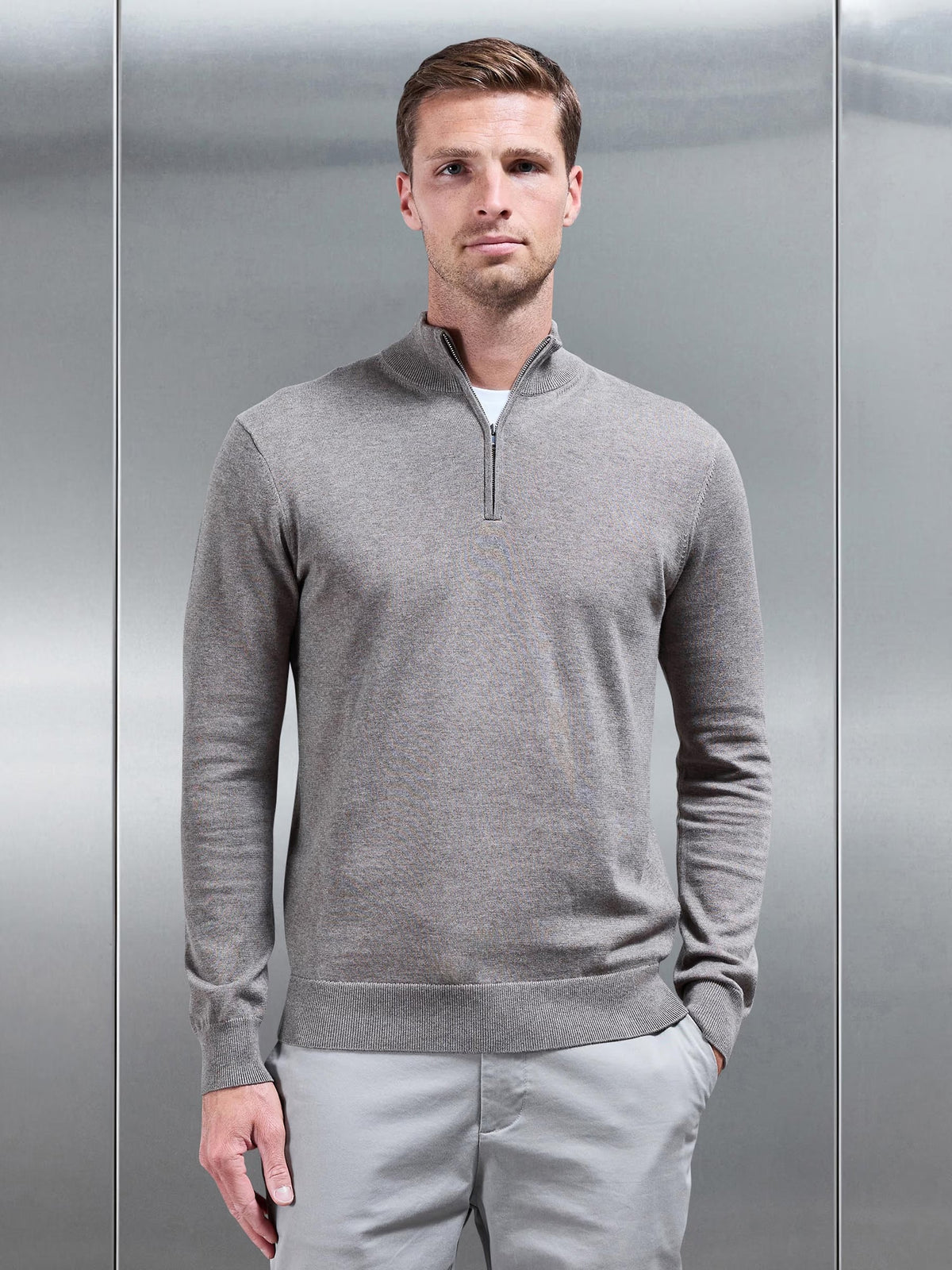 Laurent | Maglione Mezza Zip Elegante