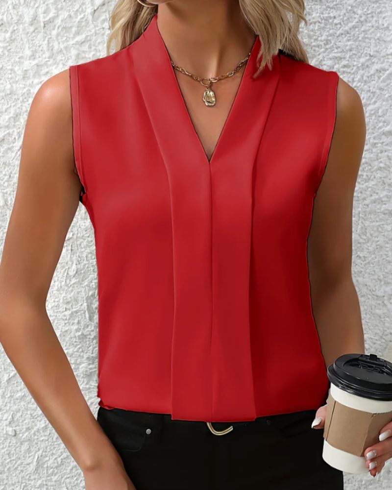 Nicole | Top casual e ampio con scollatura a V