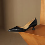Ceyra Scarpe con Tacco Kitten in Pelle