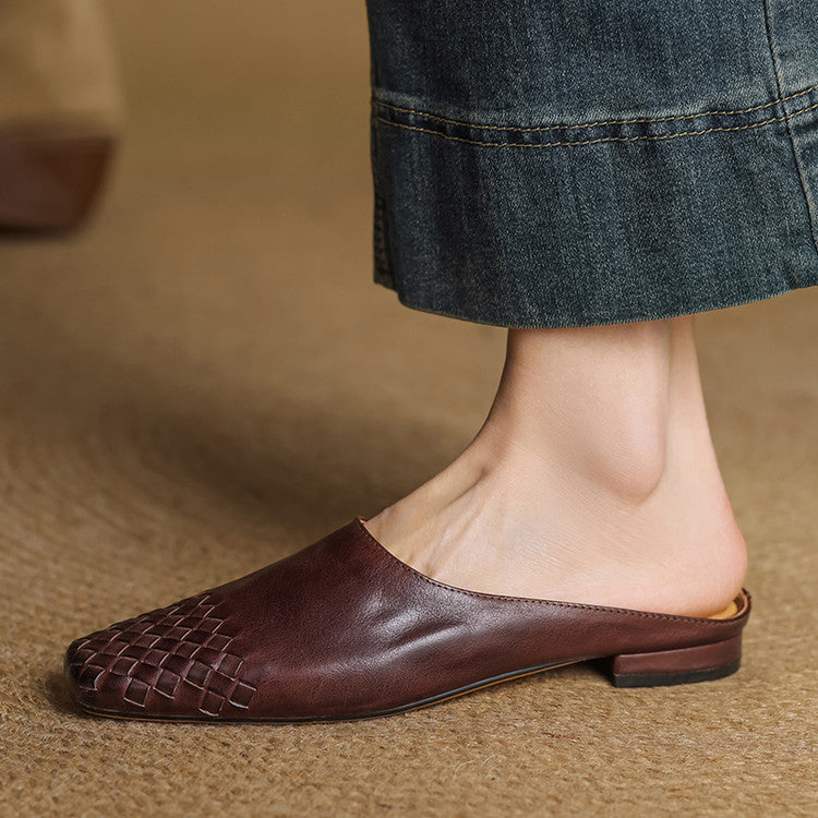Mule in Vera Pelle Viola