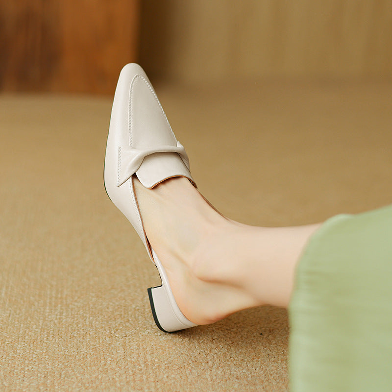 Marloe Mules in pelle a punta