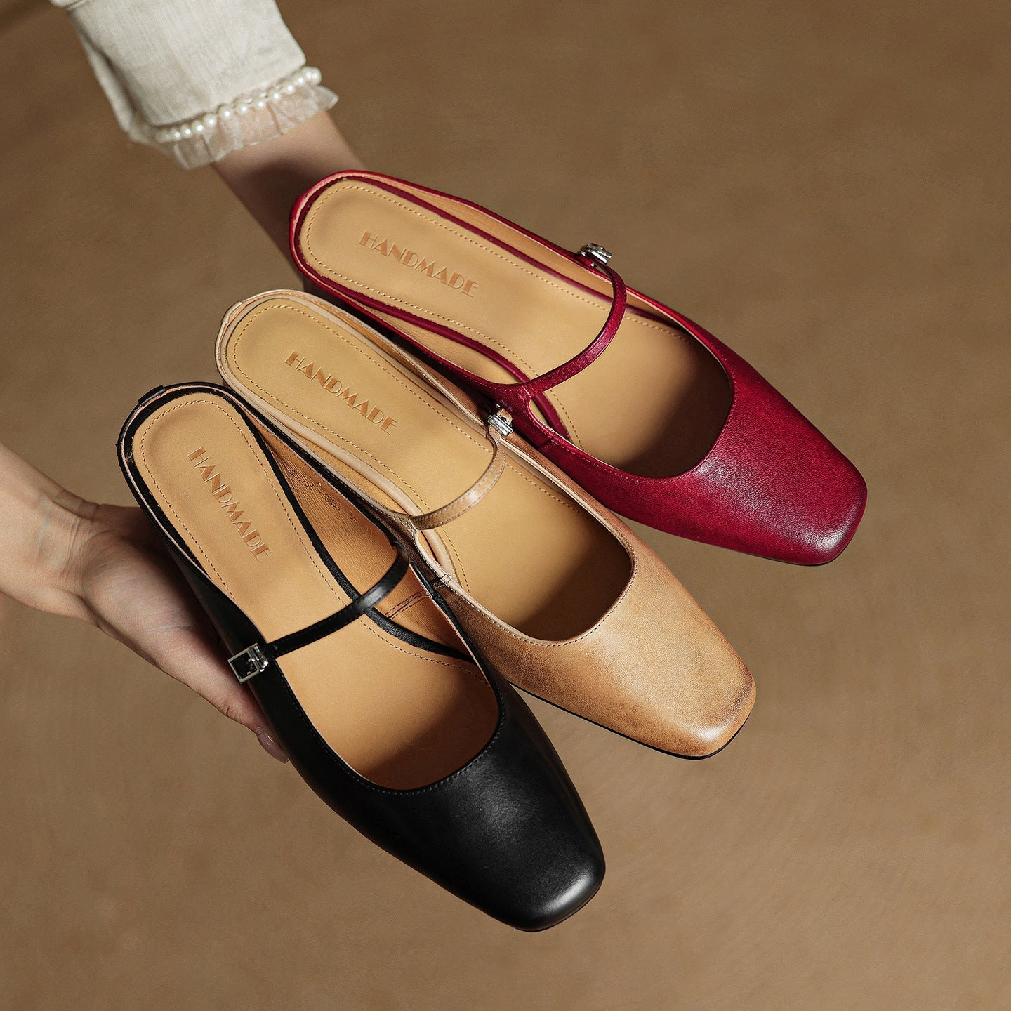 Meyra Pantofole in Pelle