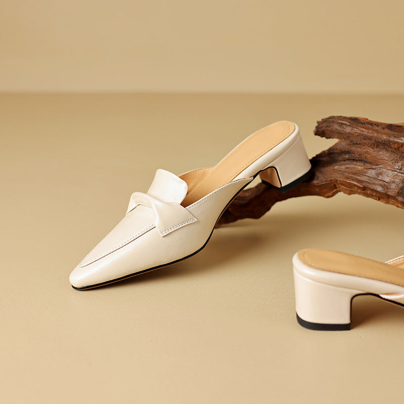 Marloe Mules in pelle a punta