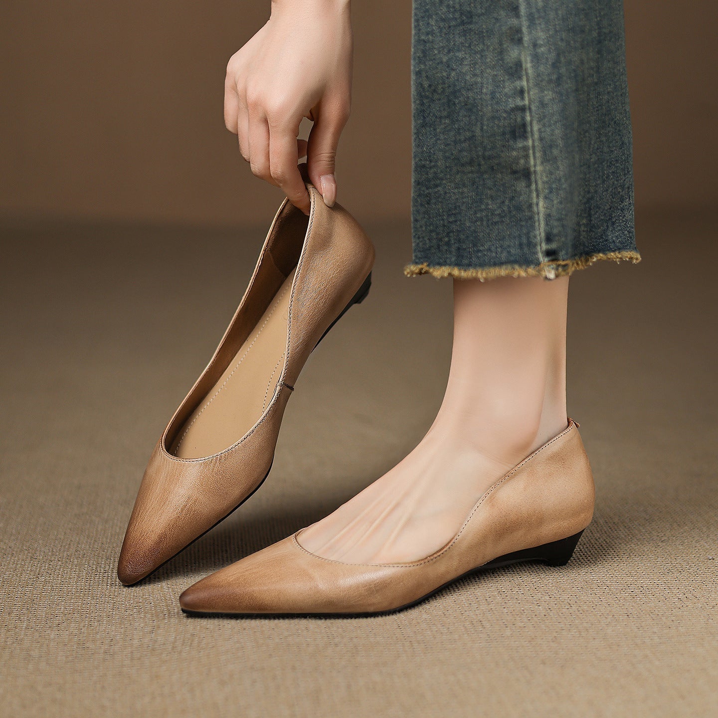 Arla Ballerine in Vera Pelle