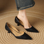 Ceyra Scarpe con Tacco Kitten in Pelle
