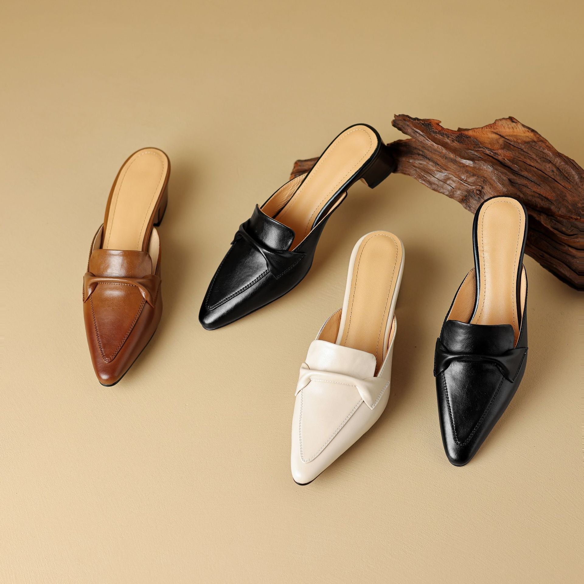 Marloe Mules in pelle a punta