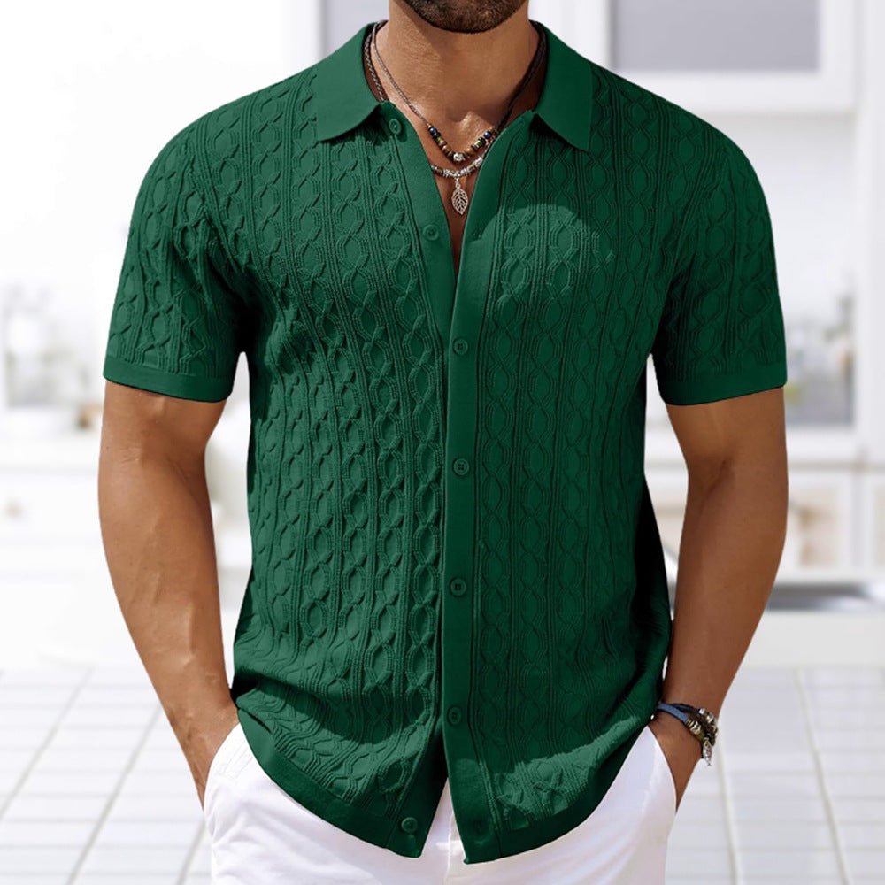Menno | Camicia a maniche corte in maglia