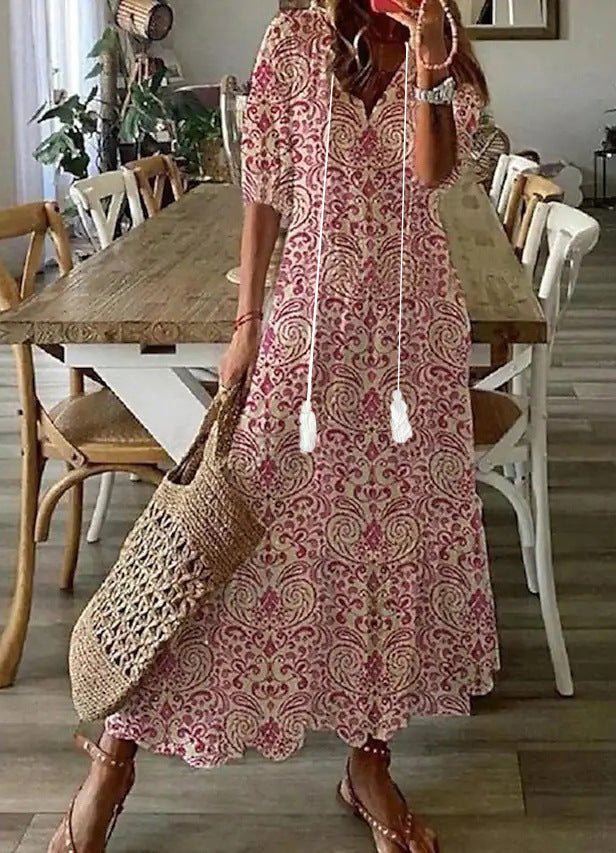 Amalia | Abito Maxigonna Boho Vintage Estivo