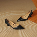 Ceyra Scarpe con Tacco Kitten in Pelle