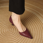 Ceyra Scarpe con Tacco Kitten in Pelle