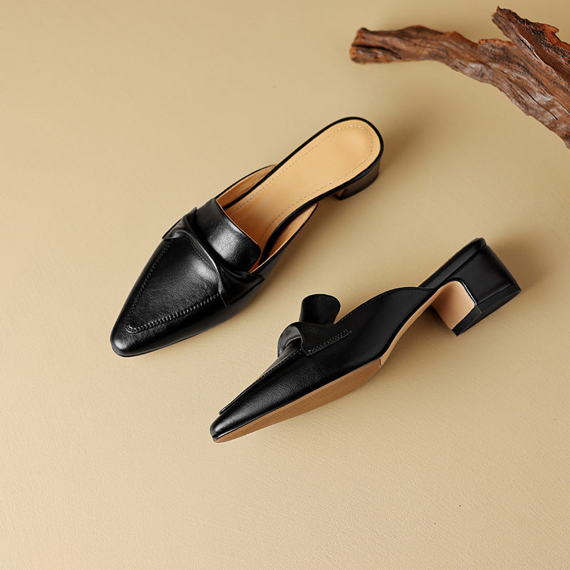 Marloe Mules in pelle a punta