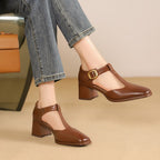 Pumps in pelle con T-Riemen Marcele