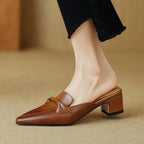 Marloe Mules in pelle a punta