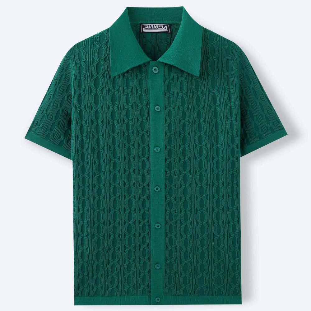 Menno | Camicia a maniche corte in maglia