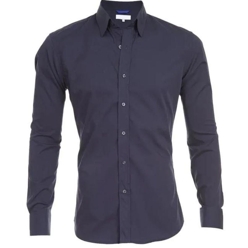 Camicia con zip antipiega Leo