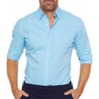 Camicia con zip antipiega Leo