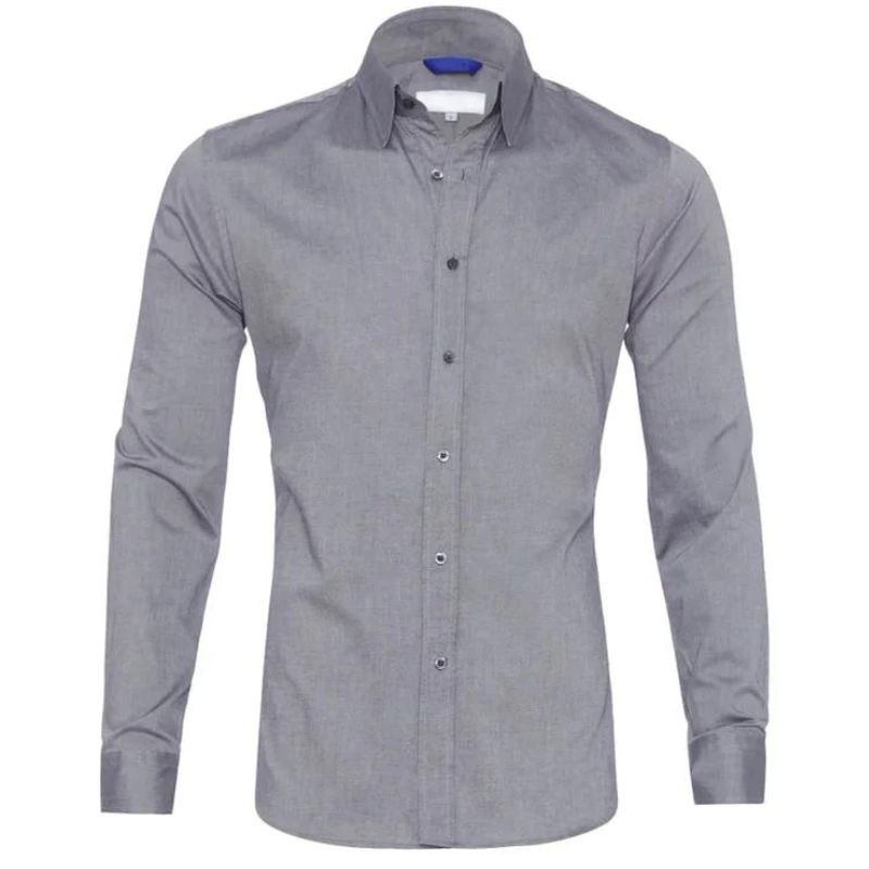 Camicia con zip antipiega Leo