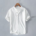 Camicia Damian in cotone e lino