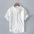 Camicia Damian in cotone e lino