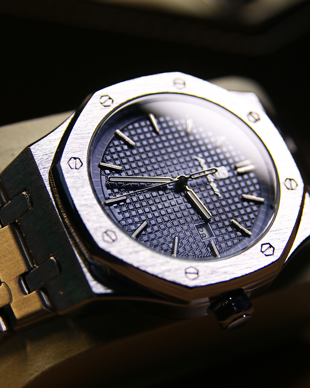 KingRoyal Luxe Orologio da Uomo - Orologio Pesante in Acciaio Inossidabile con Cassa Ottagonale
