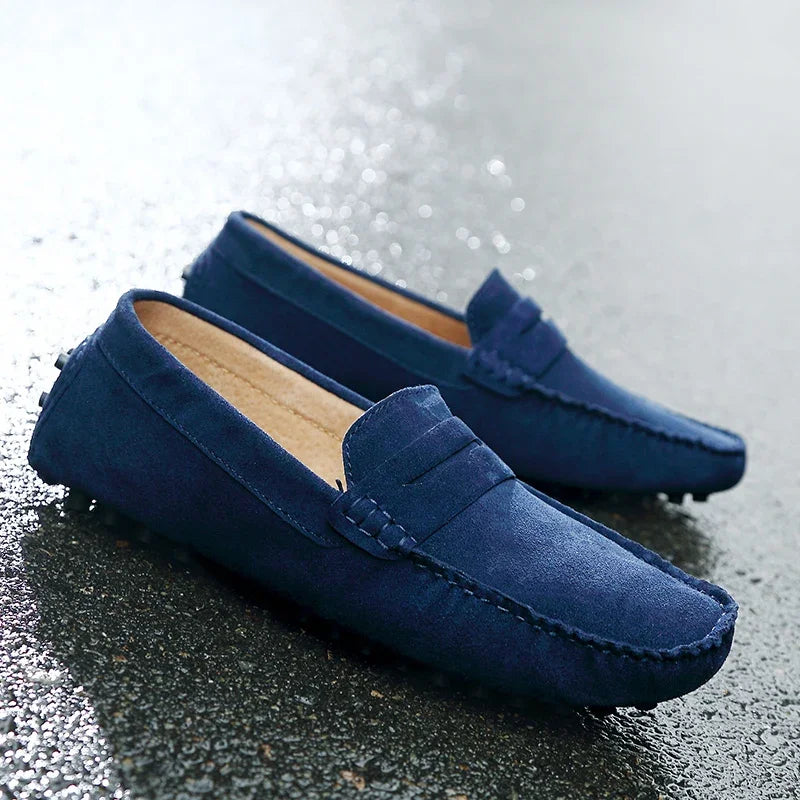 Loafers in suede casual