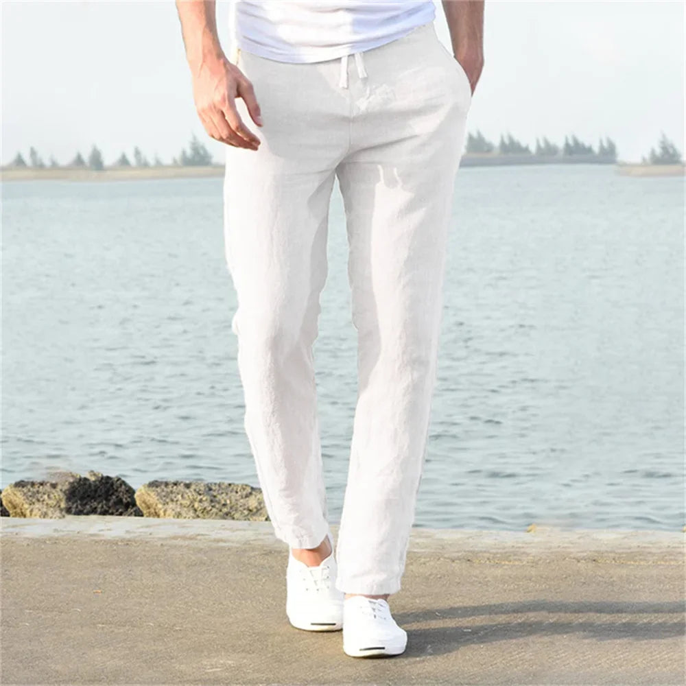 Zalecta | Pantaloni estivi in lino