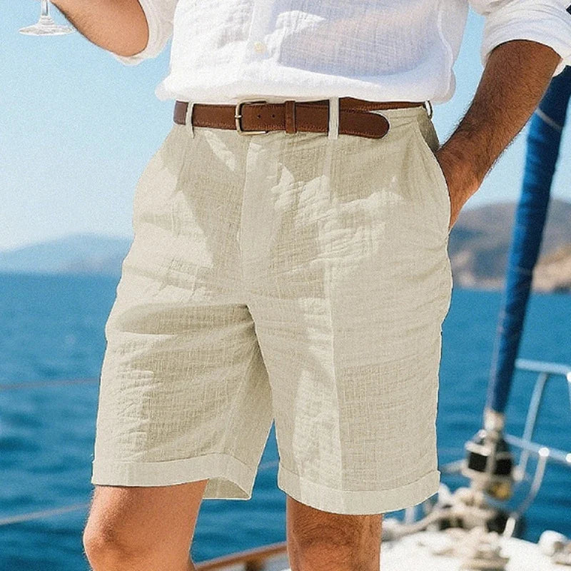 Zalecta | Pantaloni corti in lino traspiranti