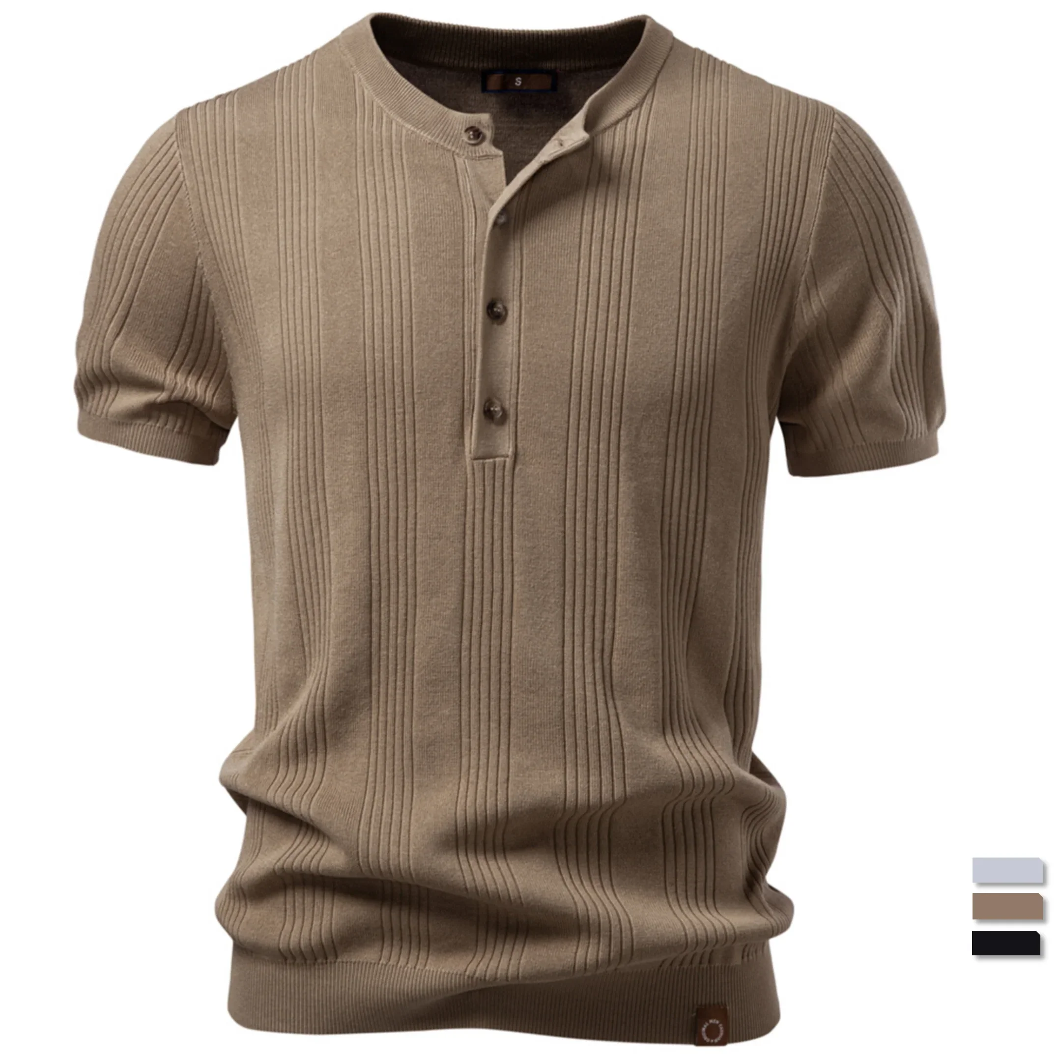 Zalecta | Polo Henley a Righe