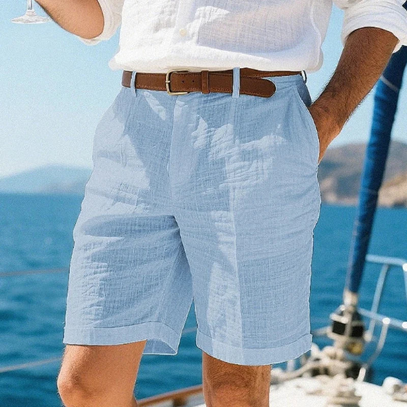 Zalecta | Pantaloni corti in lino traspiranti