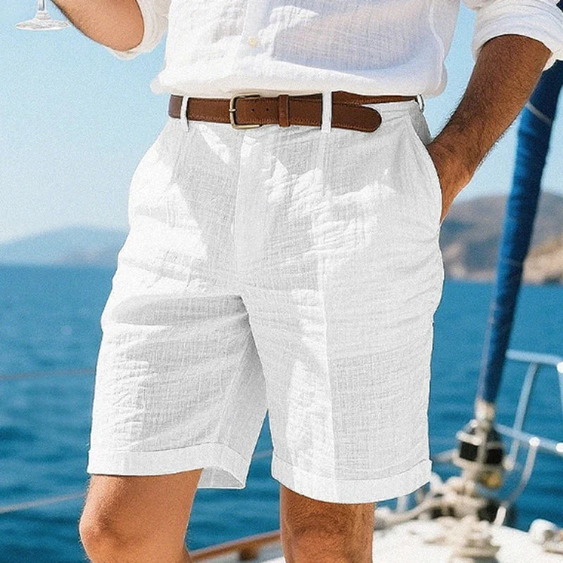 Zalecta | Pantaloni corti in lino traspiranti